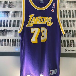Champion - Los Angeles Lakers Dennis Rodman vintage Jersey (1998) Rare Purple